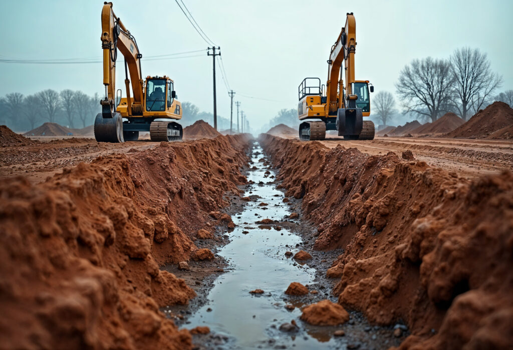 excavation work progress excavation work progress